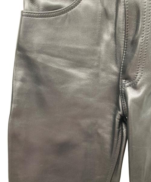 KADOYA（カドヤ）KADOYA (カドヤ) レザーパンツ ブラック サイズ:76cm (W30)の古着・服飾アイテム