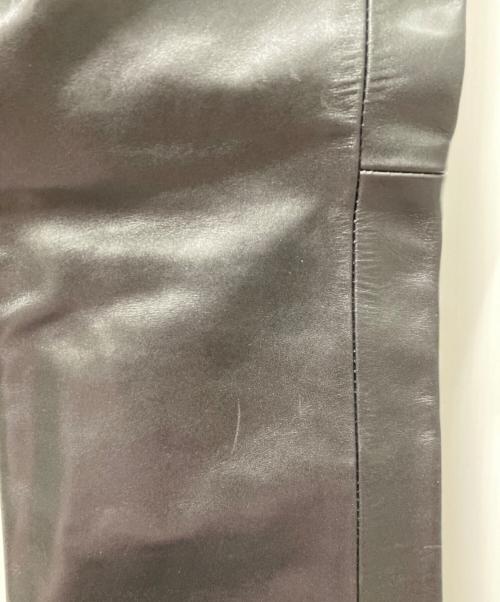 KADOYA（カドヤ）KADOYA (カドヤ) レザーパンツ ブラック サイズ:76cm (W30)の古着・服飾アイテム