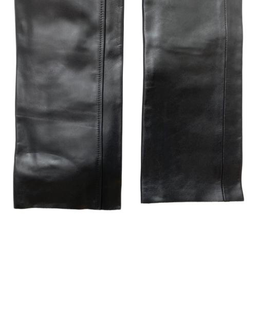 KADOYA（カドヤ）KADOYA (カドヤ) レザーパンツ ブラック サイズ:76cm (W30)の古着・服飾アイテム