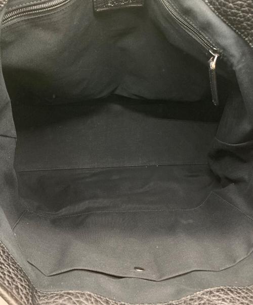 Yves Saint Laurent（イヴサンローラン）Yves Saint Laurent (イヴサンローラン) レザートートバッグ ブラックの古着・服飾アイテム