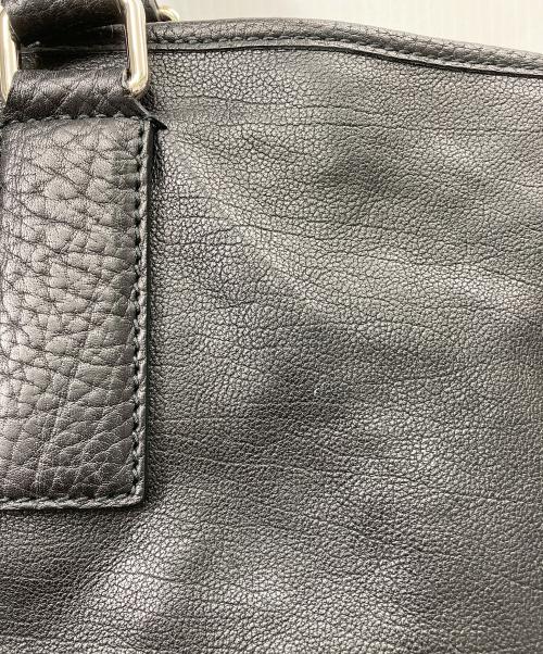 Yves Saint Laurent（イヴサンローラン）Yves Saint Laurent (イヴサンローラン) レザートートバッグ ブラックの古着・服飾アイテム