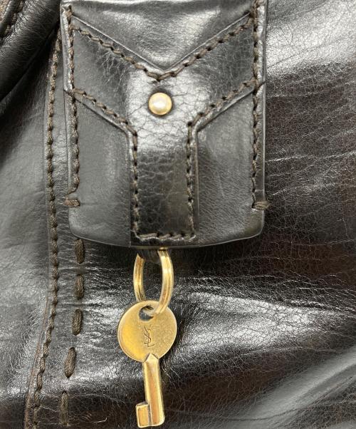 Yves Saint Laurent（イヴサンローラン）Yves Saint Laurent (イヴサンローラン) ハンドバッグ ブラウンの古着・服飾アイテム