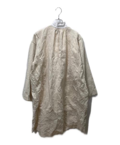 VINCENT JALBERT（ヴィンセント ジャルバート）VINCENT JALBERT (ヴィンセント ジャルバート) ANTIQUE SHIRT ENLARGE NATURAL シャツワンピース　 アイボリー サイズ:Freeの古着・服飾アイテム