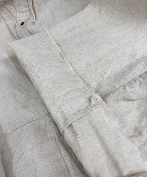 VINCENT JALBERT（ヴィンセント ジャルバート）VINCENT JALBERT (ヴィンセント ジャルバート) ANTIQUE SHIRT ENLARGE NATURAL シャツワンピース　 アイボリー サイズ:Freeの古着・服飾アイテム