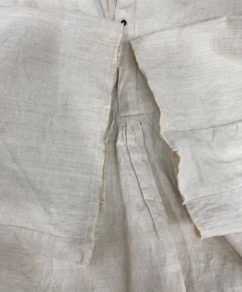 VINCENT JALBERT（ヴィンセント ジャルバート）VINCENT JALBERT (ヴィンセント ジャルバート) ANTIQUE SHIRT ENLARGE NATURAL シャツワンピース　 アイボリー サイズ:Freeの古着・服飾アイテム