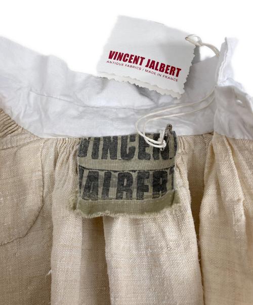 VINCENT JALBERT（ヴィンセント ジャルバート）VINCENT JALBERT (ヴィンセント ジャルバート) ANTIQUE SHIRT ENLARGE NATURAL シャツワンピース　 アイボリー サイズ:Freeの古着・服飾アイテム