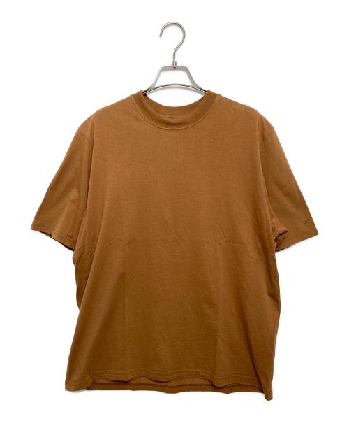 STUDIO NICHOLSON（スタジオ ニコルソン）STUDIO NICHOLSON (スタジオ ニコルソン) COMPACT COTTON SHORT SLEEVE T-SHIRT ブラウン サイズ:Mの古着・服飾アイテム
