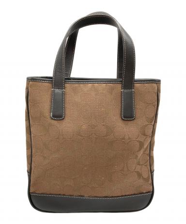 COACH ブラウン ロゴ ハンドバッグ 中古・古着通販】COACH (コーチ) ハンドバッグ ブラウン｜ブランド