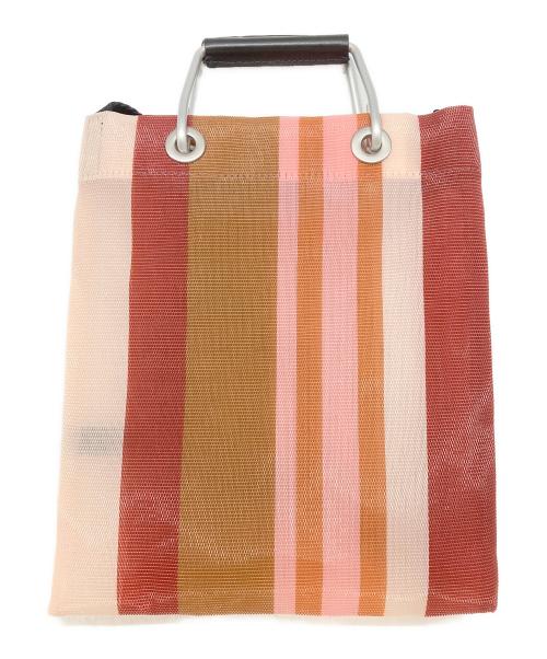 MARNI（マルニ）MARNI (マルニ) STRIPE MINI SHOULDER BAG レッド×ピンクの古着・服飾アイテム