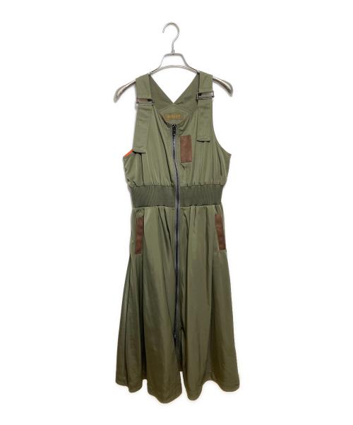 Risley（リズレー）Risley (リズレー) MA-1ワンピース オリーブ サイズ:Freeの古着・服飾アイテム