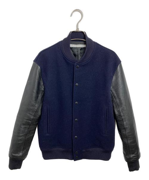 JOHN LAWRENCE SULLIVAN（ジョン ローレンス サリバン）JOHN LAWRENCE SULLIVAN (ジョン ローレンス サリバン) Melton Blouson ネイビー サイズ:34の古着・服飾アイテム