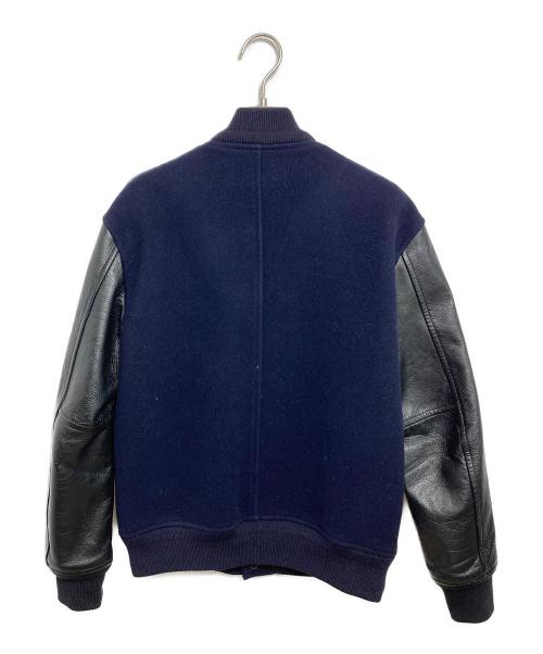JOHN LAWRENCE SULLIVAN（ジョン ローレンス サリバン）JOHN LAWRENCE SULLIVAN (ジョン ローレンス サリバン) Melton Blouson ネイビー サイズ:34の古着・服飾アイテム