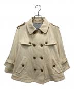 BURBERRY BLACK LABELバーバリーブラックレーベル）の古着「ダブルブレストポンチョ」｜ベージュ