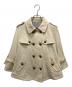 BURBERRY BLACK LABEL（バーバリーブラックレーベル）の古着「ダブルブレストポンチョ」｜ベージュ