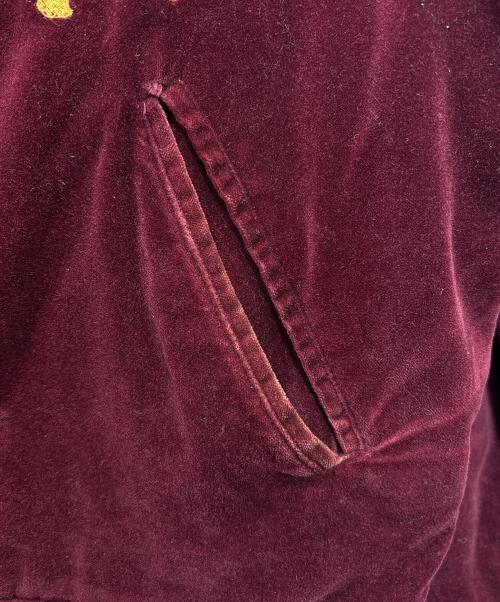 CROPPED HEADS（クロップドヘッズ）CROPPED HEADS (クロップドヘッズ) ベロアジャケット レッド サイズ:Mの古着・服飾アイテム