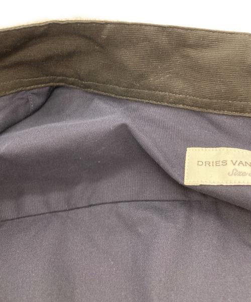 DRIES VAN NOTEN（ドリスヴァンノッテン）DRIES VAN NOTEN (ドリスヴァンノッテン) 切替シャツ ブラック×ネイビー サイズ:38の古着・服飾アイテム