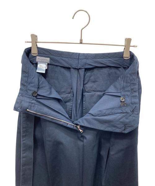 DRIES VAN NOTEN（ドリスヴァンノッテン）DRIES VAN NOTEN (ドリスヴァンノッテン) ベルデッドスラックス ネイビー サイズ:36の古着・服飾アイテム