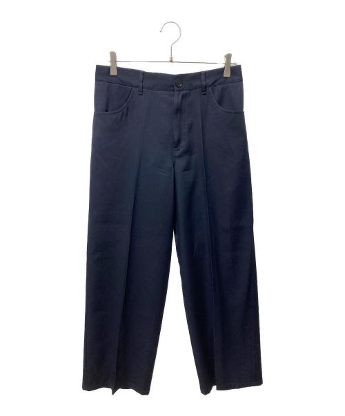 JIL SANDER（ジルサンダー）JIL SANDER (ジルサンダー) ウールギャバジンパンツ ネイビー サイズ:38の古着・服飾アイテム
