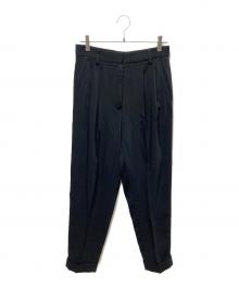 MM6 Maison Margiela（エムエムシックスメゾンマルジェラ）の古着「タックスラックス」｜ブラック