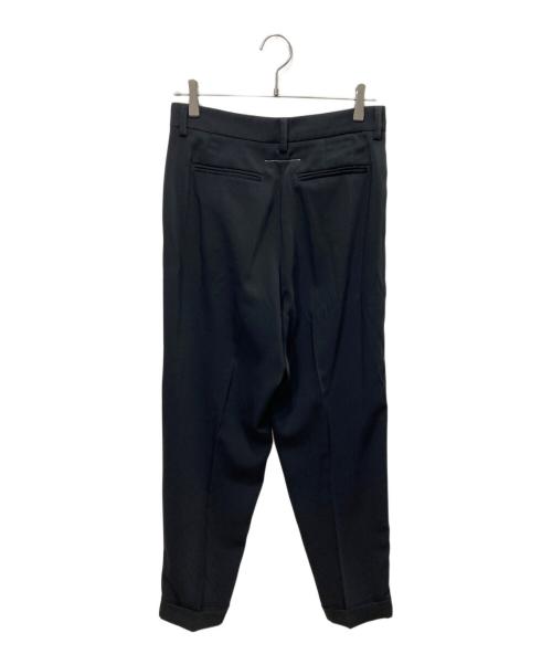 MM6 Maison Margiela（エムエムシックスメゾンマルジェラ）MM6 Maison Margiela (エムエムシックスメゾンマルジェラ) タックスラックス ブラック サイズ:40の古着・服飾アイテム