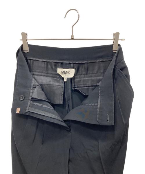 MM6 Maison Margiela（エムエムシックスメゾンマルジェラ）MM6 Maison Margiela (エムエムシックスメゾンマルジェラ) タックスラックス ブラック サイズ:40の古着・服飾アイテム