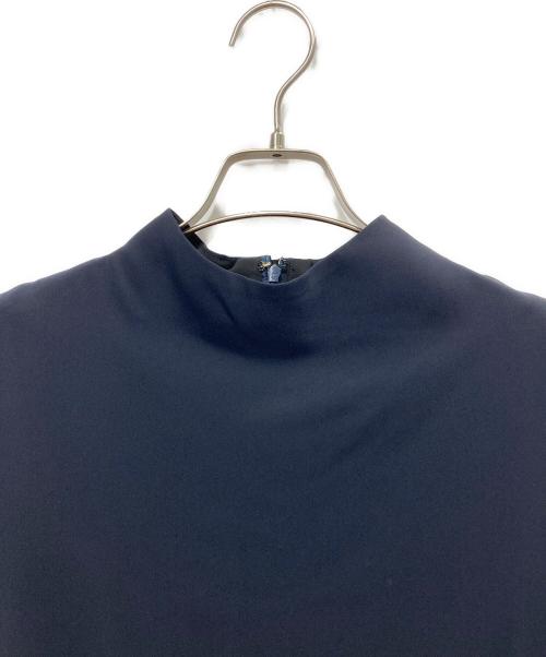 Room no.8（ルームエイト）Room no.8 (ルームエイト) MAT SATIN DRAPE/N DRESS ネイビー サイズ:3の古着・服飾アイテム