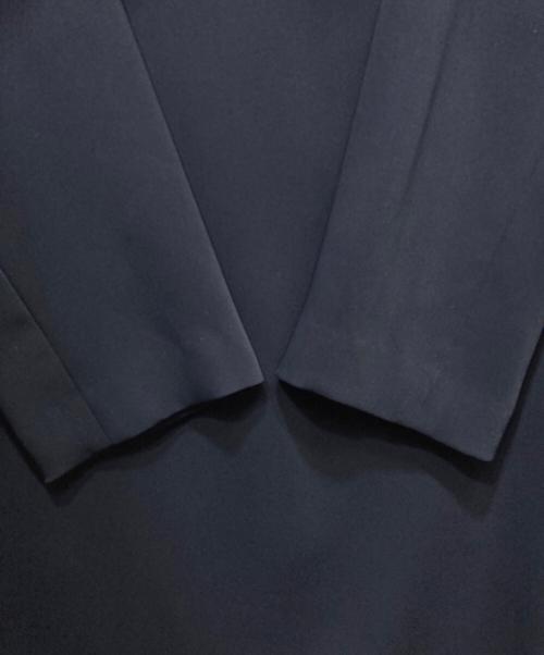 Room no.8（ルームエイト）Room no.8 (ルームエイト) MAT SATIN DRAPE/N DRESS ネイビー サイズ:3の古着・服飾アイテム
