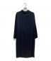 Room no.8（ルームエイト）の古着「MAT SATIN DRAPE/N DRESS」｜ネイビー