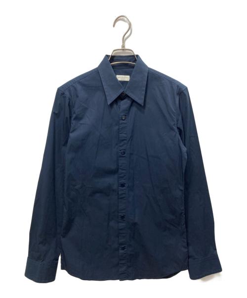DRIES VAN NOTEN（ドリスヴァンノッテン）DRIES VAN NOTEN (ドリスヴァンノッテン) スナップシャツ ネイビー サイズ:44の古着・服飾アイテム