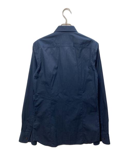 DRIES VAN NOTEN（ドリスヴァンノッテン）DRIES VAN NOTEN (ドリスヴァンノッテン) スナップシャツ ネイビー サイズ:44の古着・服飾アイテム