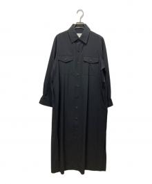 HYKE（ハイク）の古着「TROPICAL SHIRT DRESS」｜ブラック