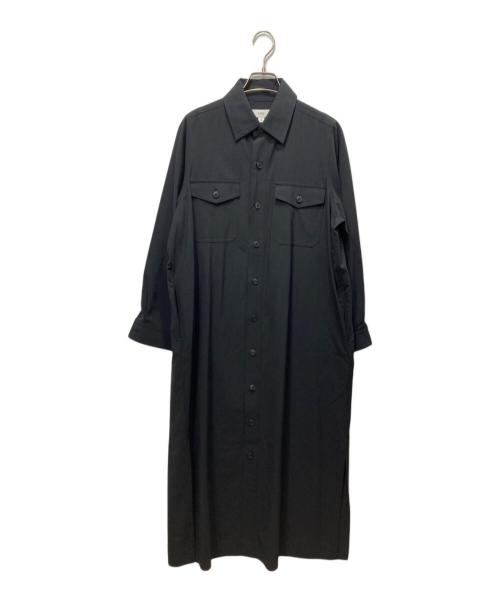 HYKE（ハイク）HYKE (ハイク) TROPICAL SHIRT DRESS ブラック サイズ:2の古着・服飾アイテム