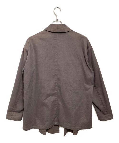 MIOSMOKEY（ミオズモーキー）MIOSMOKEY (ミオズモーキー) ドローストリングジャケット ブラウン サイズ:46の古着・服飾アイテム