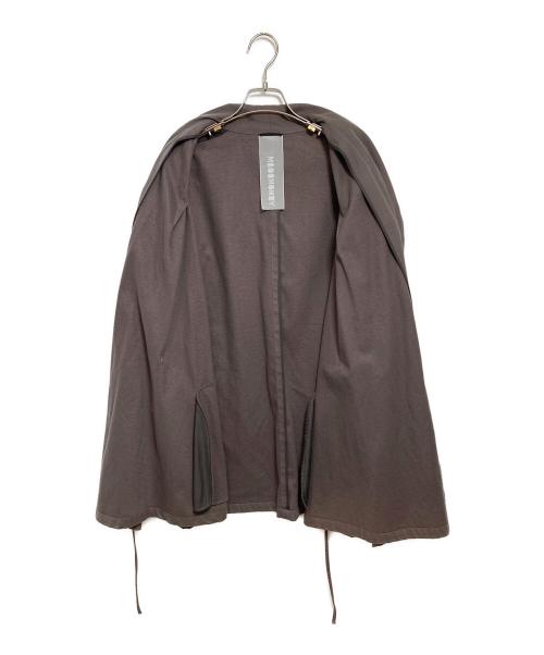 MIOSMOKEY（ミオズモーキー）MIOSMOKEY (ミオズモーキー) ドローストリングジャケット ブラウン サイズ:46の古着・服飾アイテム