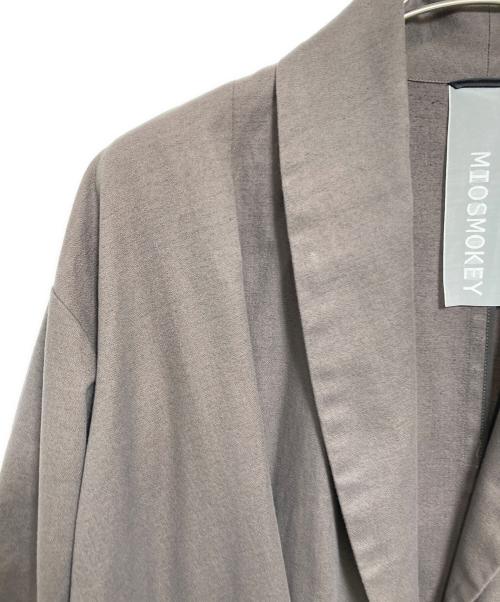 MIOSMOKEY（ミオズモーキー）MIOSMOKEY (ミオズモーキー) ドローストリングジャケット ブラウン サイズ:46の古着・服飾アイテム