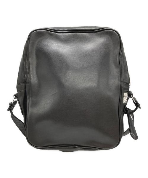 COMME des GARCONS（コムデギャルソン）COMME des GARCONS (コムデギャルソン) フェイクレザーショルダーバッグ ブラックの古着・服飾アイテム