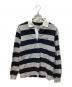 A BATHING APE（アベイシングエイプ）の古着「エルボーパッチラガーシャツ」｜グレー×ブラック