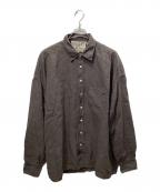 VINCENT JALBERTヴィンセント ジャルバート）の古着「LARGE LINEN SHIRT」｜ダークブラウン