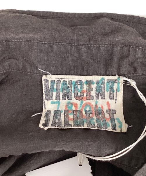 VINCENT JALBERT（ヴィンセント ジャルバート）VINCENT JALBERT (ヴィンセント ジャルバート) LARGE LINEN SHIRT ダークブラウン サイズ:Mの古着・服飾アイテム