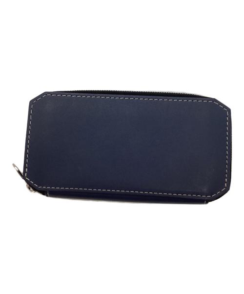 MOREAUPARIS（モロー・パリ）MOREAUPARIS (モロー・パリ) 12CARD ZIP WALLET ネイビーの古着・服飾アイテム