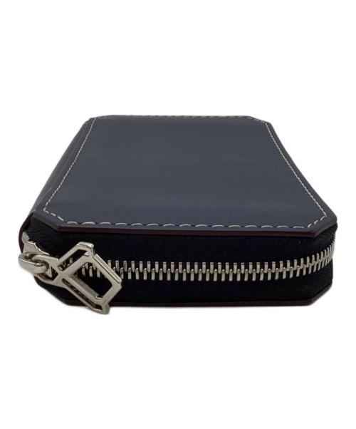 MOREAUPARIS（モロー・パリ）MOREAUPARIS (モロー・パリ) 12CARD ZIP WALLET ネイビーの古着・服飾アイテム