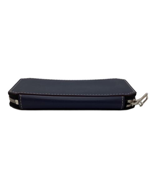 MOREAUPARIS（モロー・パリ）MOREAUPARIS (モロー・パリ) 12CARD ZIP WALLET ネイビーの古着・服飾アイテム