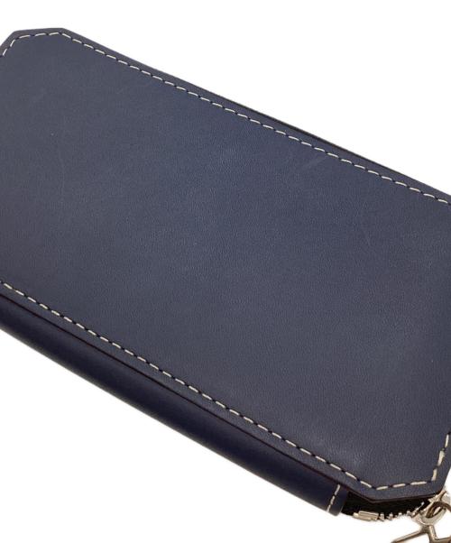 MOREAUPARIS（モロー・パリ）MOREAUPARIS (モロー・パリ) 12CARD ZIP WALLET ネイビーの古着・服飾アイテム