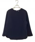 IENAイエナ）の古着「＆NAVYカーブスリットブラウス」｜ネイビー