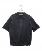 TATRASタトラス）の古着「TEUCRO Knit Polo」｜ブラック