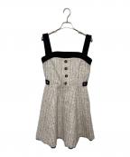 HER LIP TOハーリップトゥ）の古着「Margaux Tweed Mini Dress」｜ベージュ