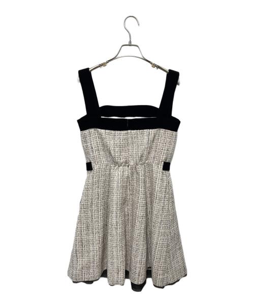 HER LIP TO（ハーリップトゥ）Her lip to (ハーリップトゥ) Margaux Tweed Mini Dress ベージュ サイズ:S 未使用品の古着・服飾アイテム