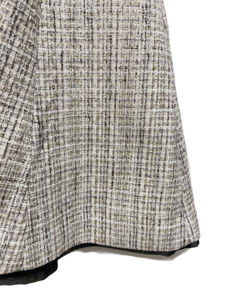 HER LIP TO（ハーリップトゥ）Her lip to (ハーリップトゥ) Margaux Tweed Mini Dress ベージュ サイズ:S 未使用品の古着・服飾アイテム