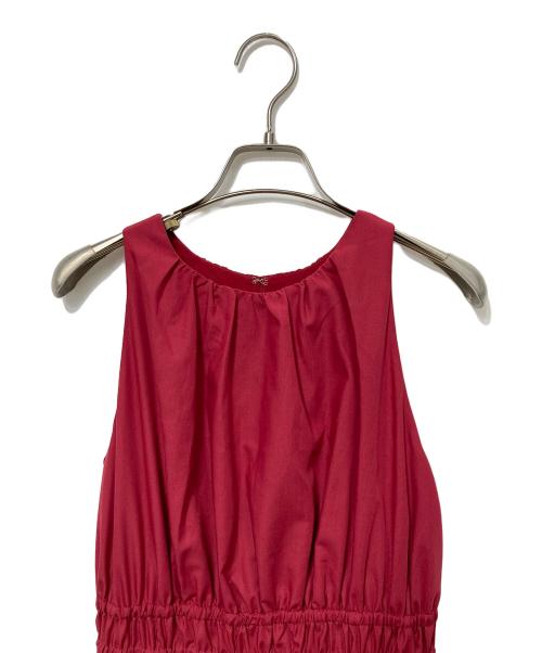 HER LIP TO（ハーリップトゥ）Her lip to (ハーリップトゥ) Riviera Bow Tiered Long Dress レッド サイズ:S 未使用品の古着・服飾アイテム