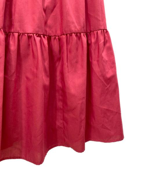 HER LIP TO（ハーリップトゥ）Her lip to (ハーリップトゥ) Riviera Bow Tiered Long Dress レッド サイズ:S 未使用品の古着・服飾アイテム
